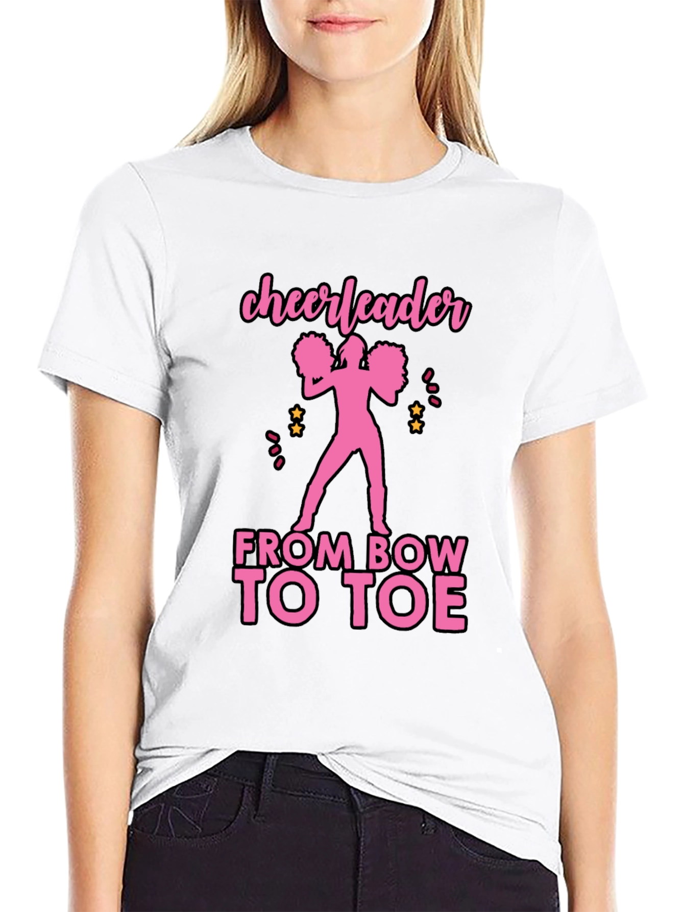 Cheerleader From Bow to Toe T-Shirt