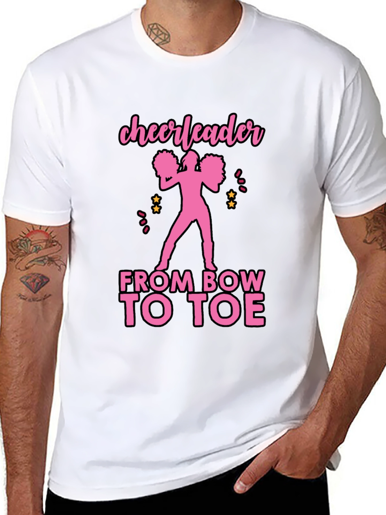 Cheerleader From Bow to Toe T-Shirt