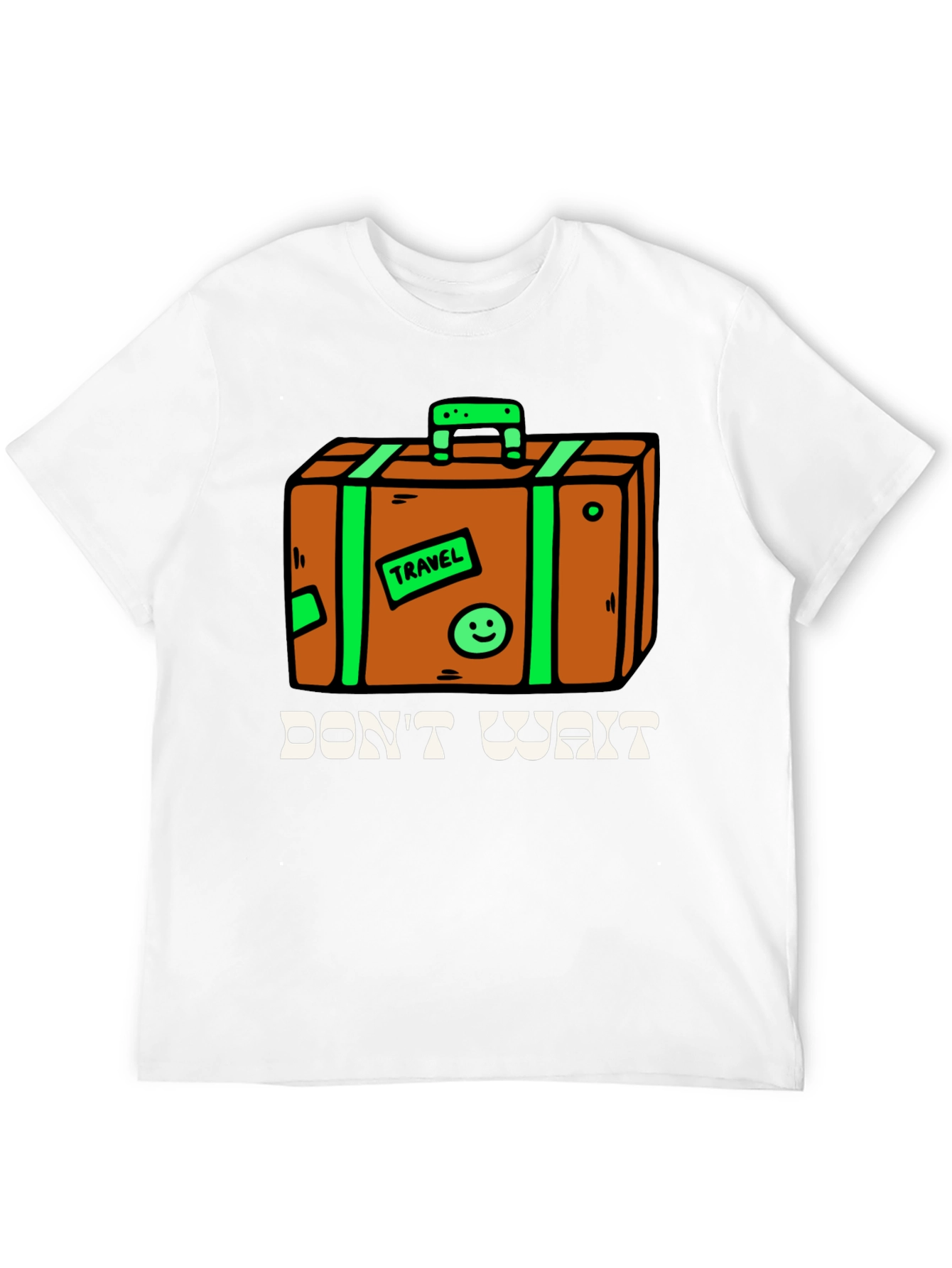 Travel Suitcase Graphic Tee - Dont Wait Adventure Shirt