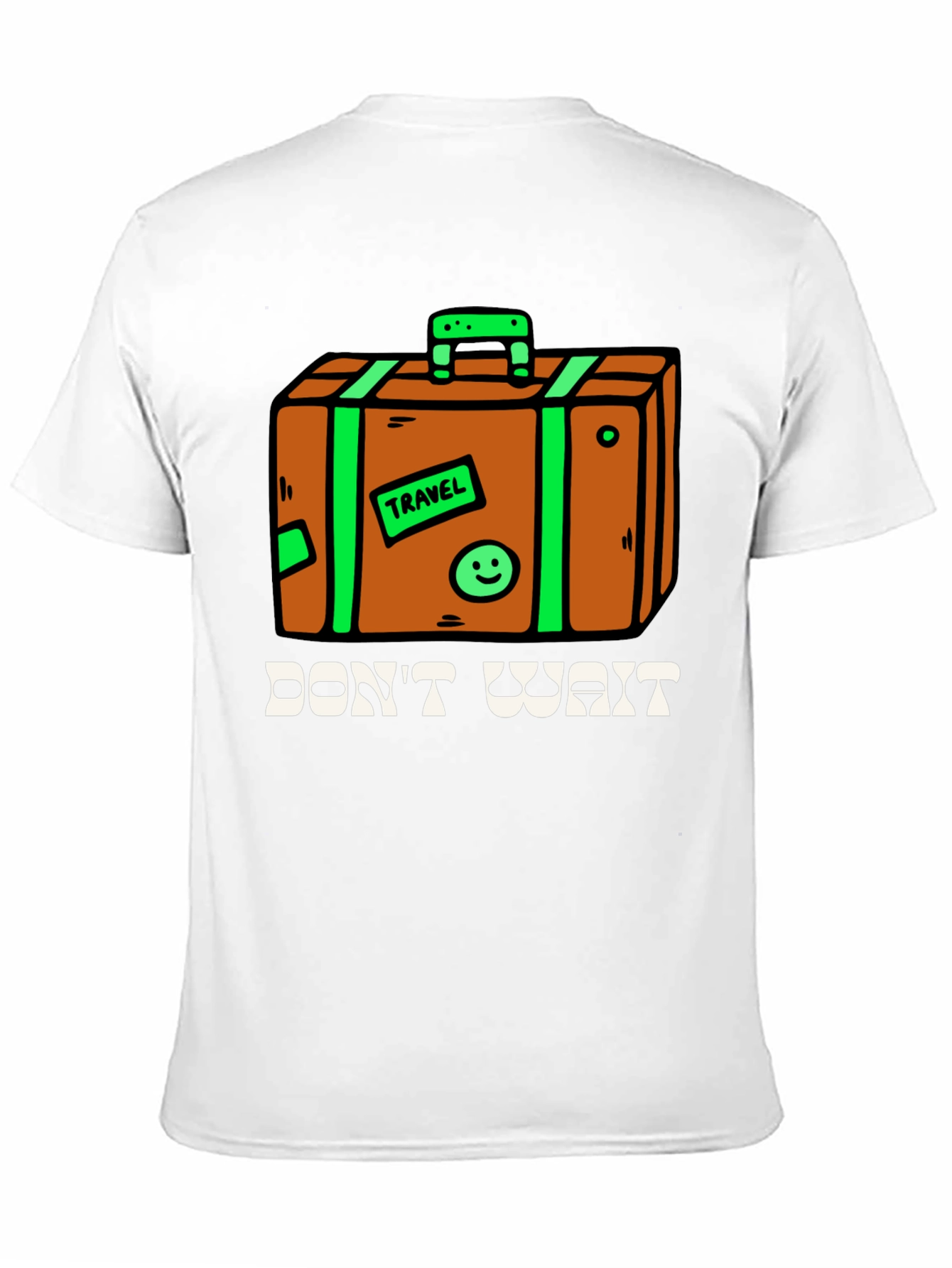 Travel Suitcase Graphic Tee - Dont Wait Adventure Shirt