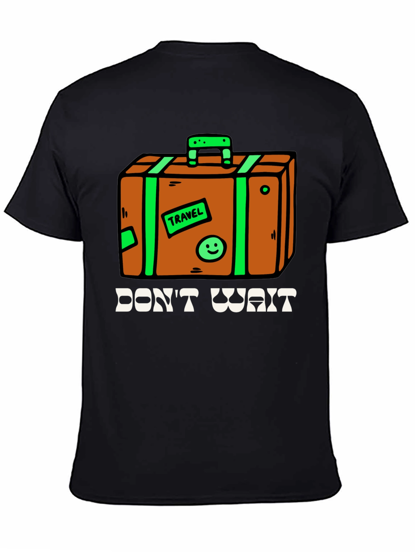Travel Suitcase Graphic Tee - Dont Wait Adventure Shirt