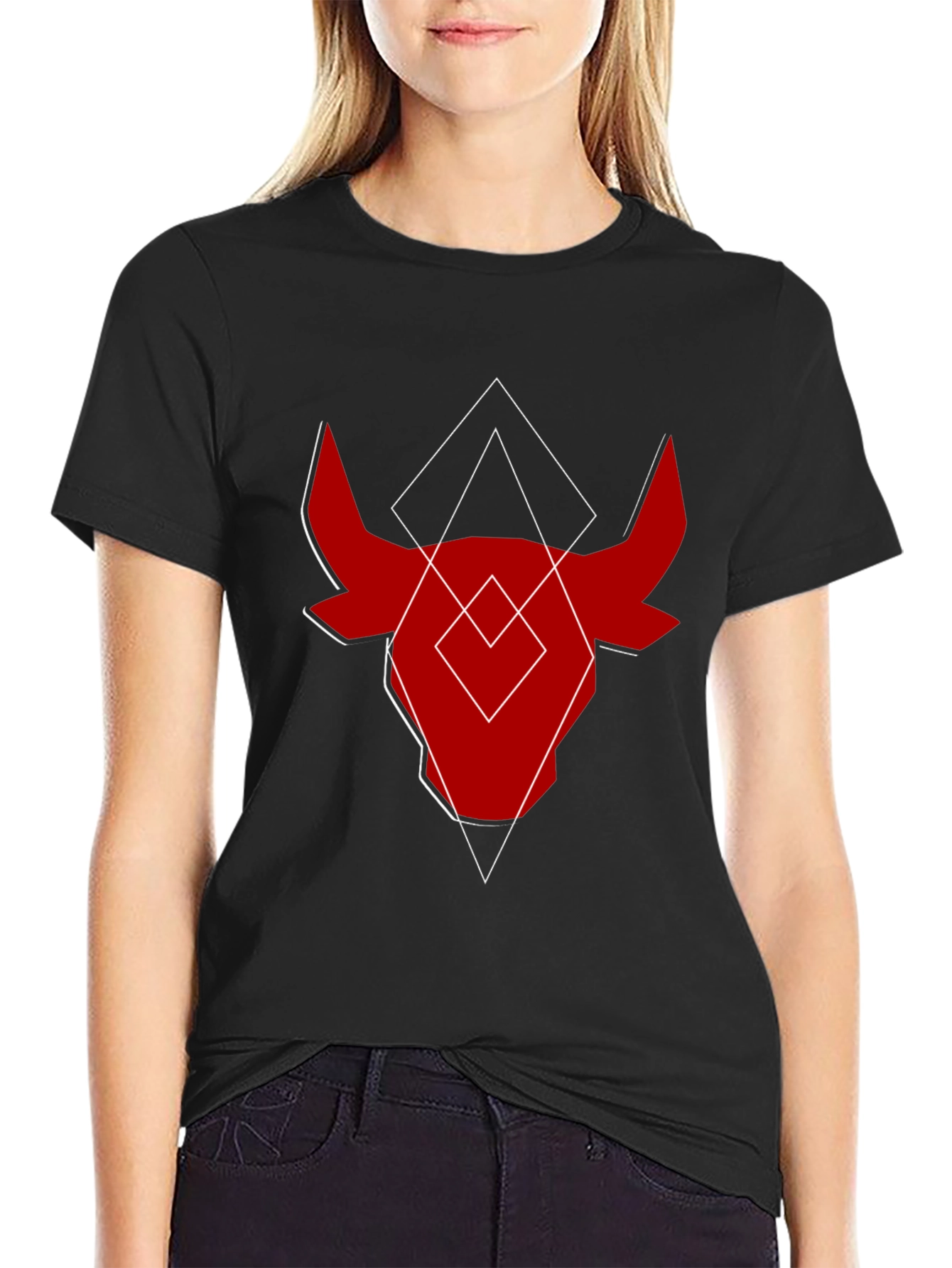 Abstract Bull Graphic Tee - Modern Menswear