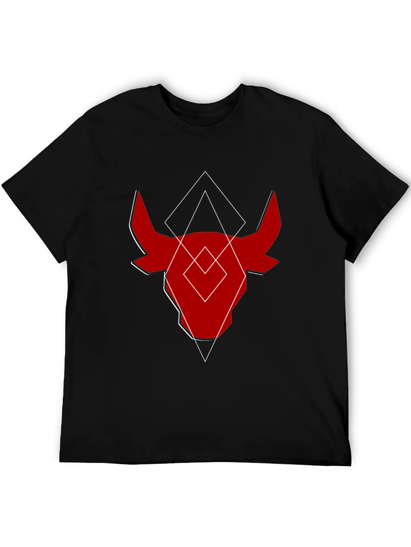 Abstract Bull Graphic Tee - Modern Menswear