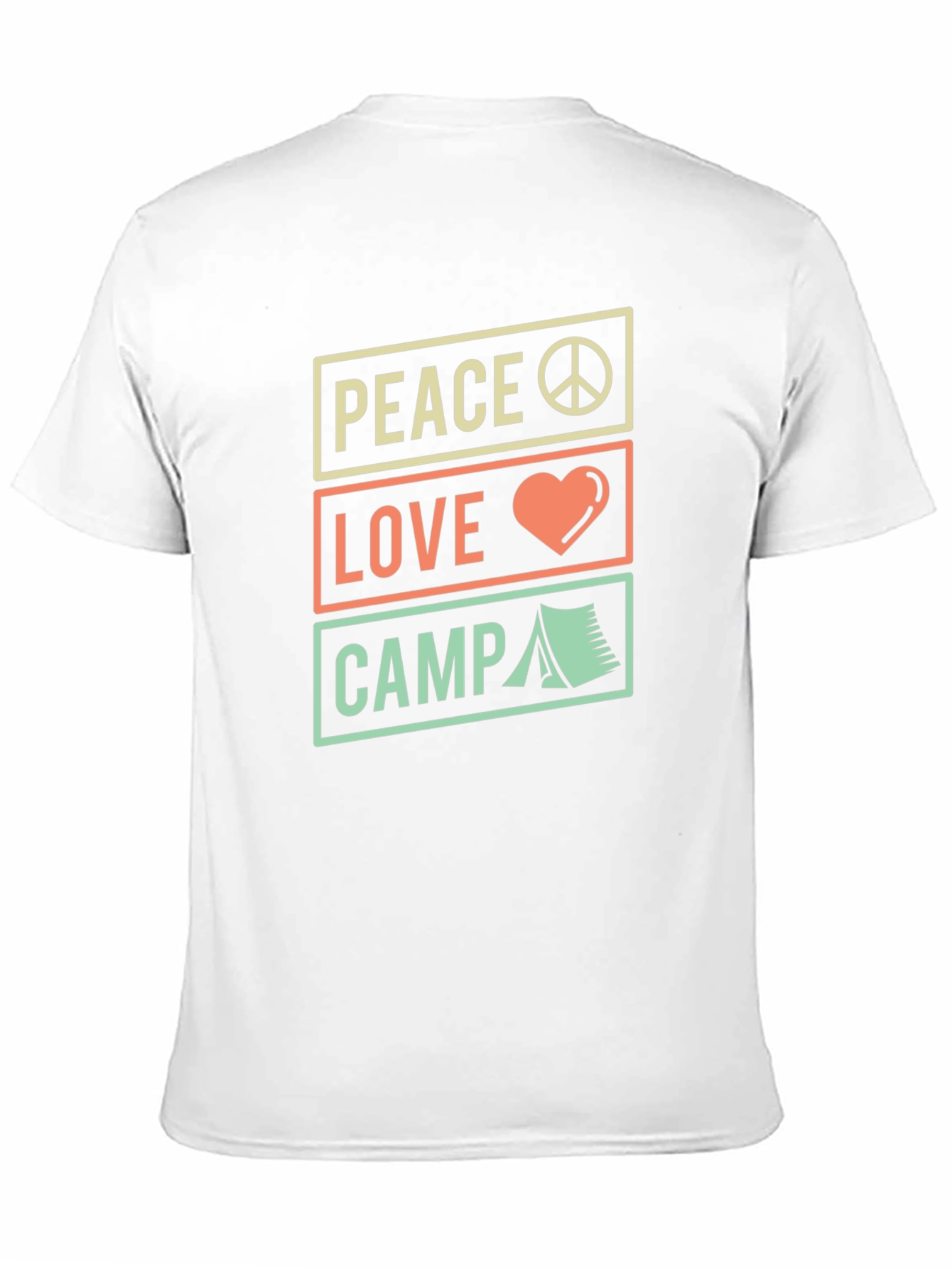 Peace Love Camp Graphic Tee - Black Casual Shirt