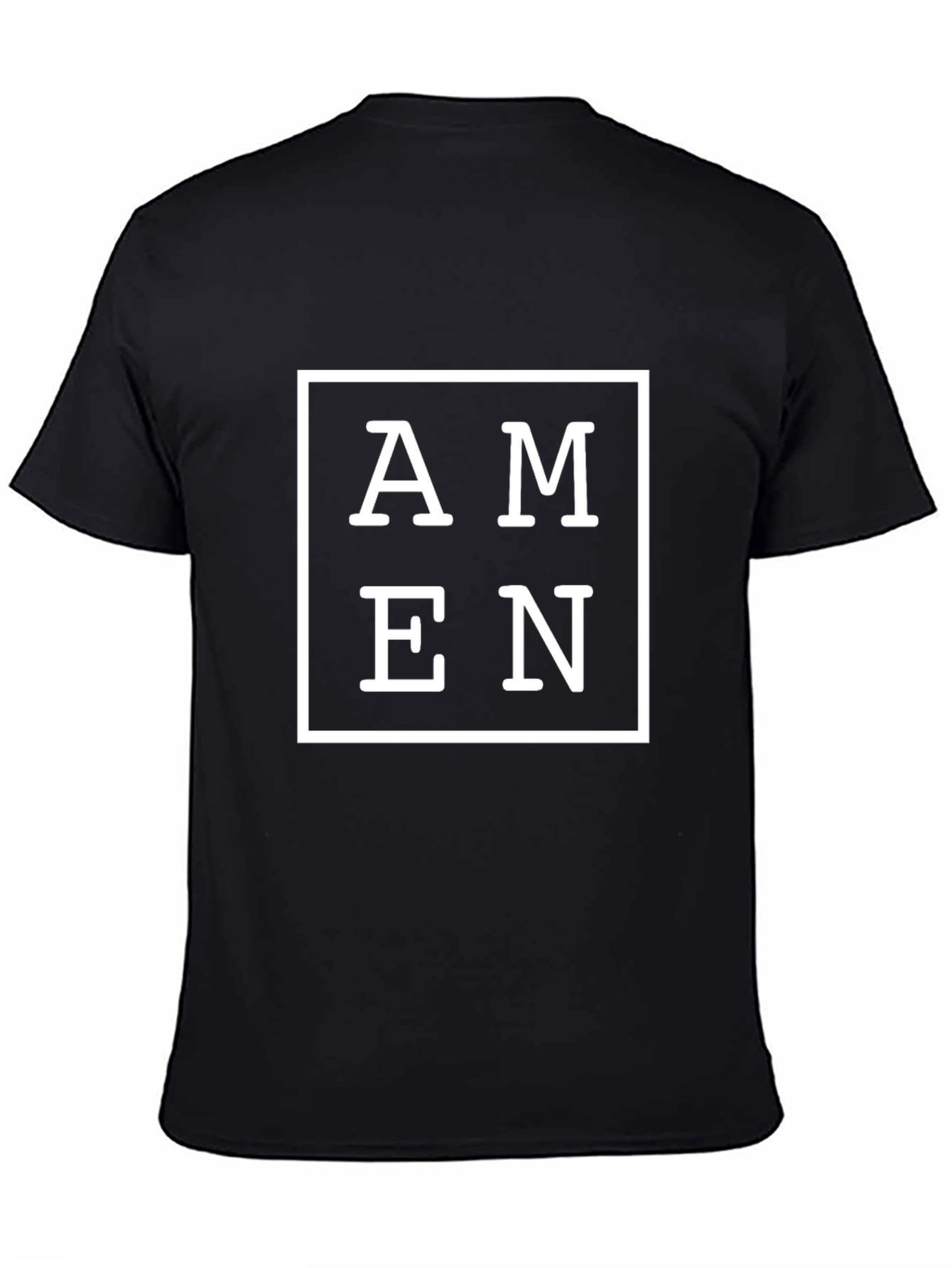 Amen Graphic Print Black T-Shirt