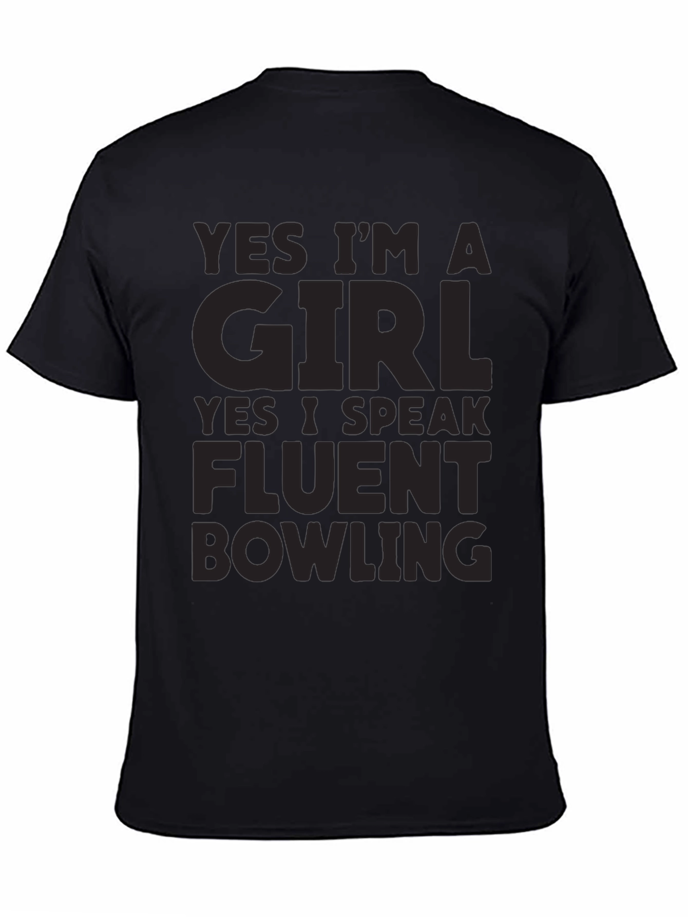 Funny Bowling T-Shirt - Yes Im A Girl