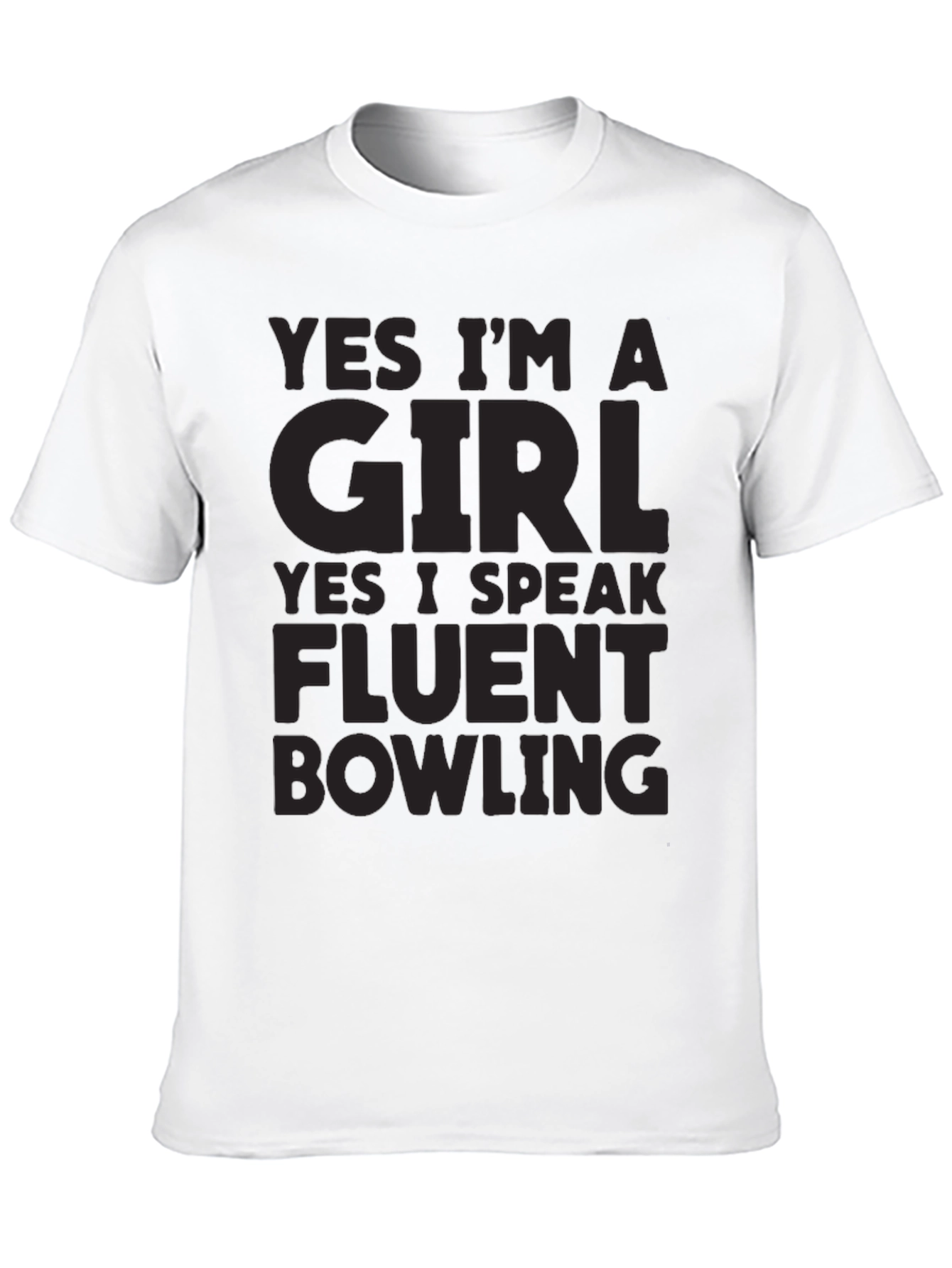 Funny Bowling T-Shirt - Yes Im A Girl