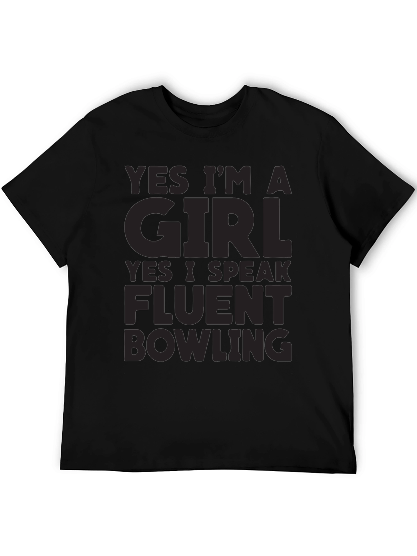 Funny Bowling T-Shirt - Yes Im A Girl