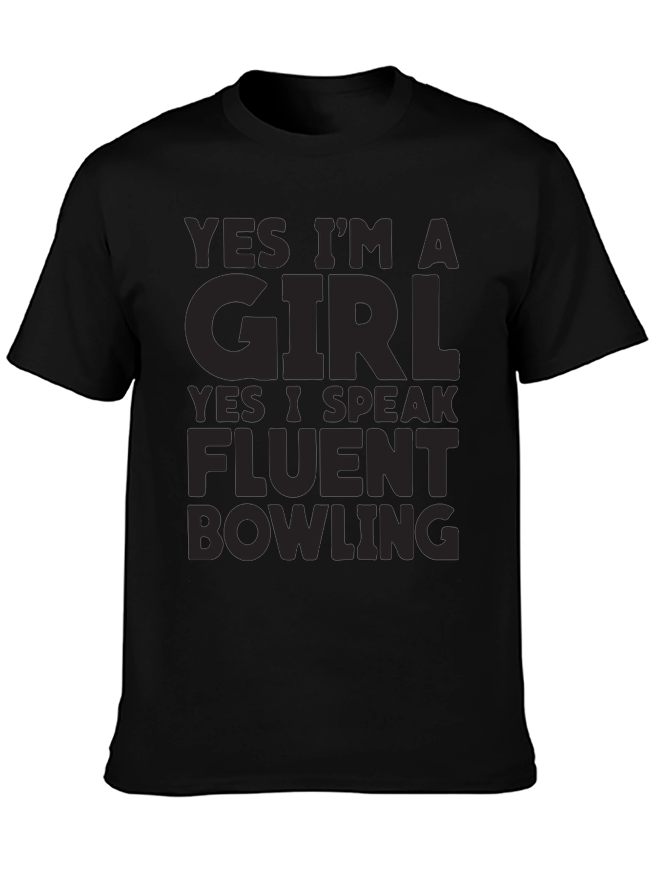 Funny Bowling T-Shirt - Yes Im A Girl