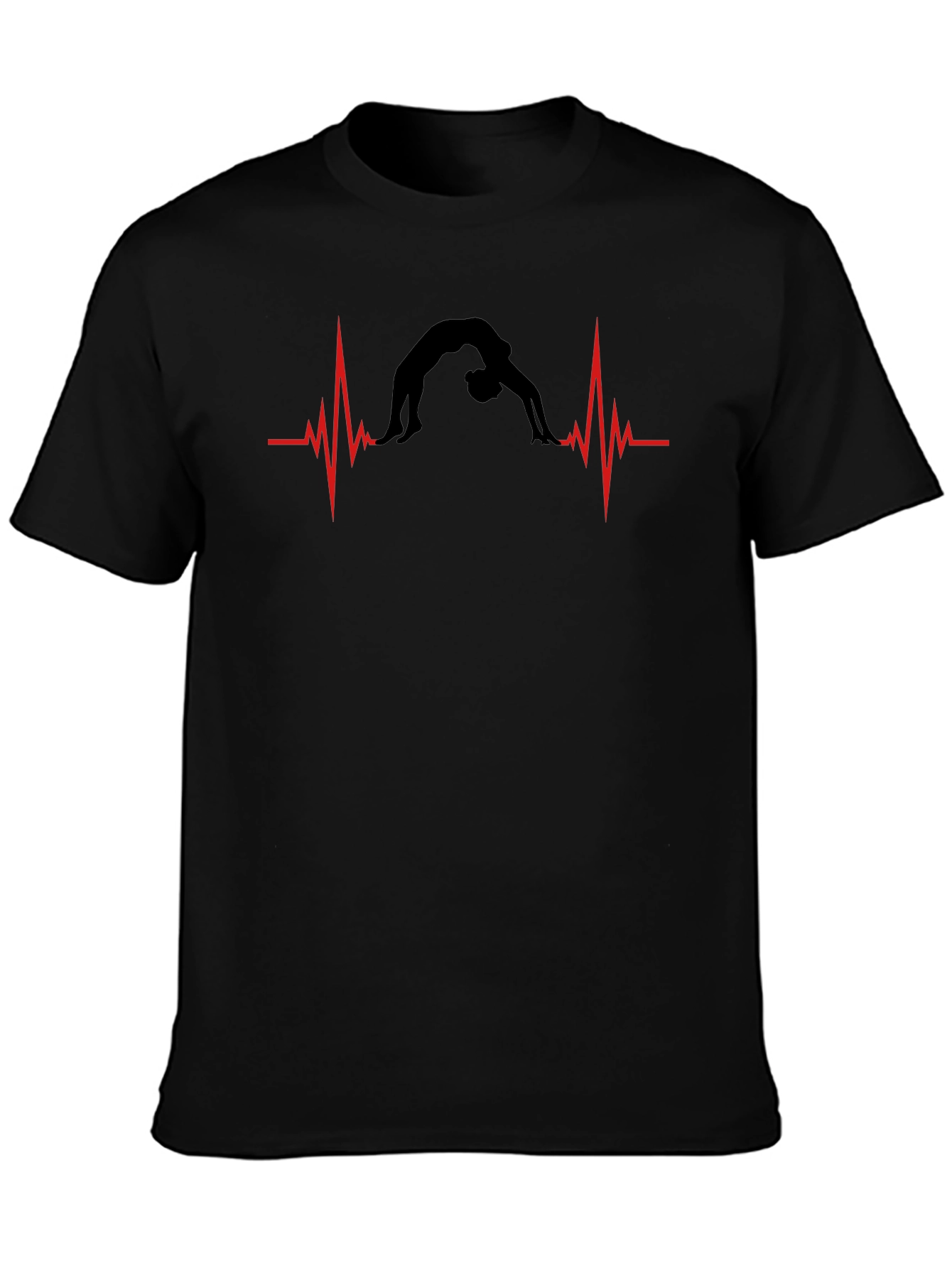 Gymnast Heartbeat T-Shirt - Black
