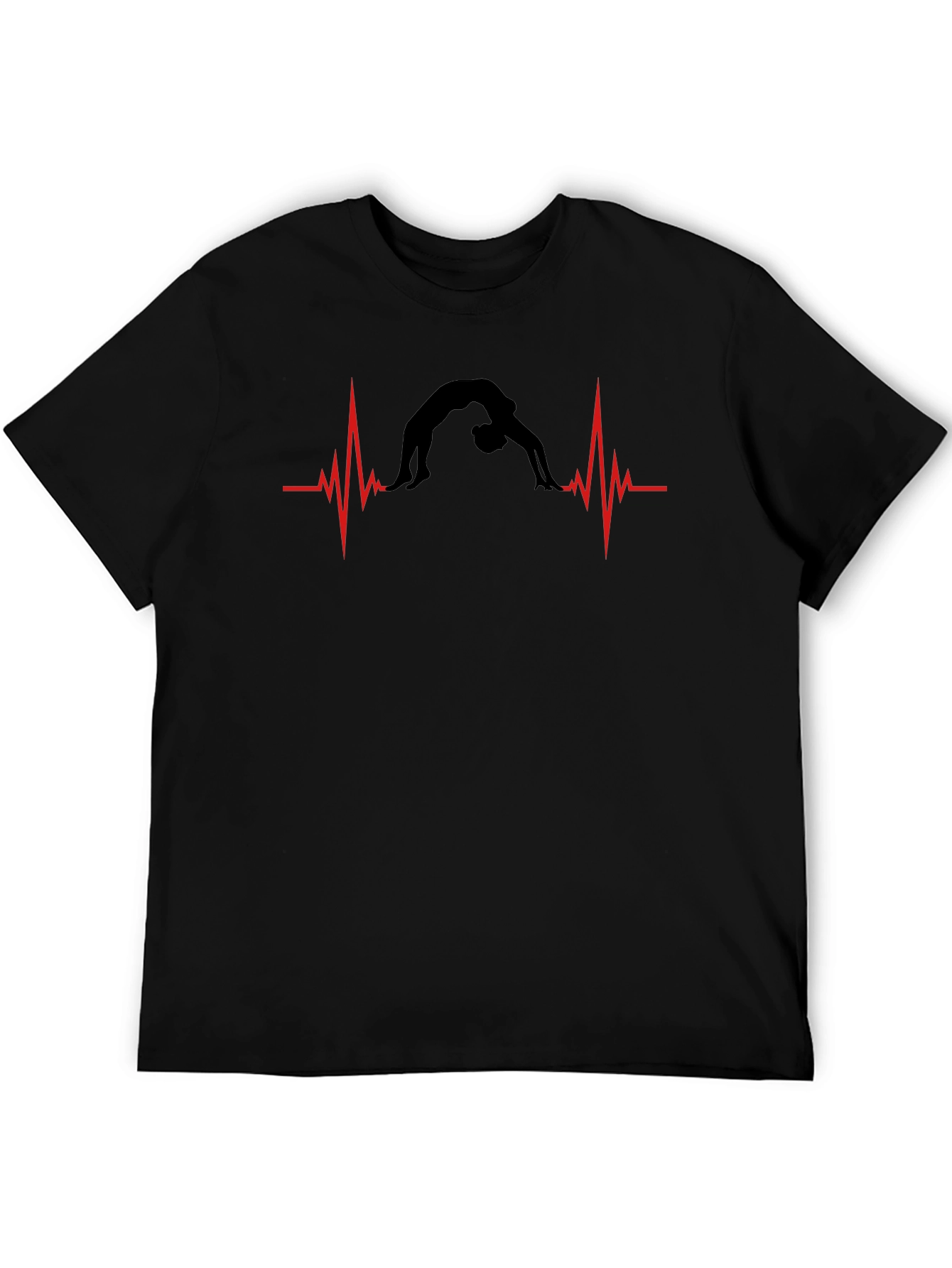 Gymnast Heartbeat T-Shirt - Black