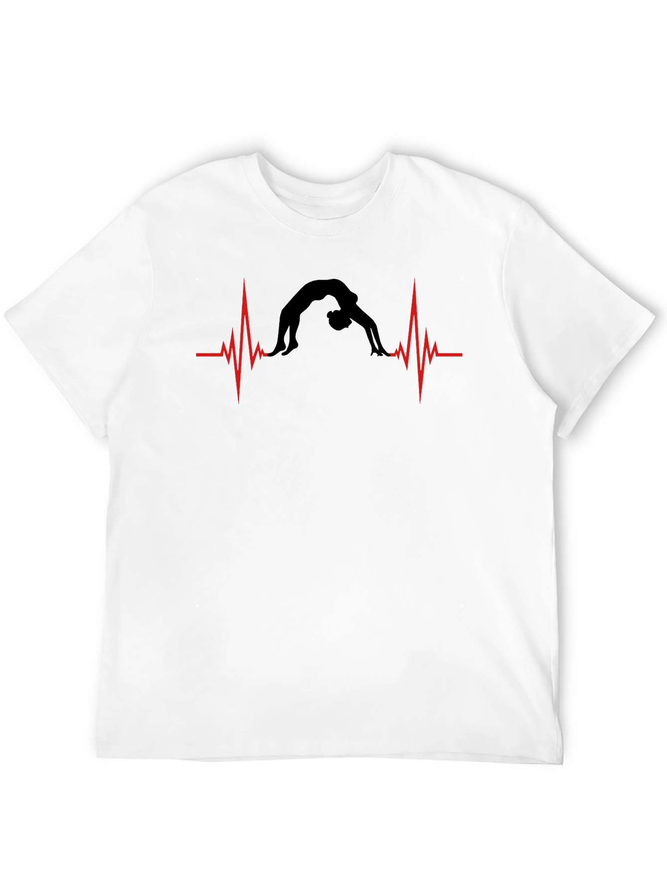Gymnast Heartbeat T-Shirt - Black