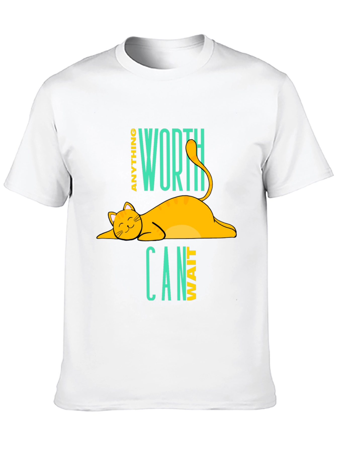 Cat Nap T-Shirt - Anything Worth Can Wait