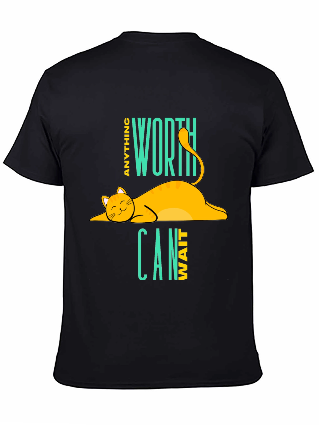Cat Nap T-Shirt - Anything Worth Can Wait