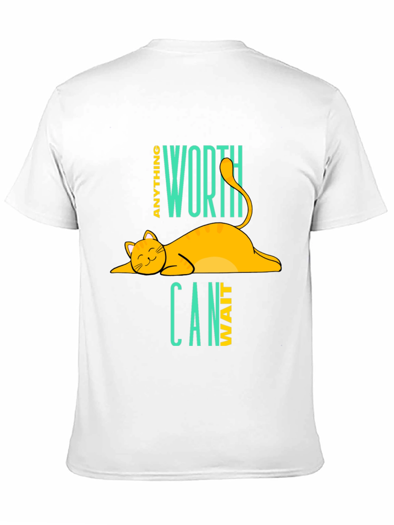 Cat Nap T-Shirt - Anything Worth Can Wait