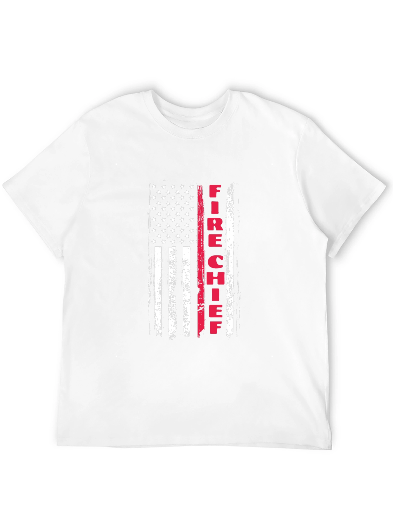 Fire Chief American Flag Graphic T-Shirt