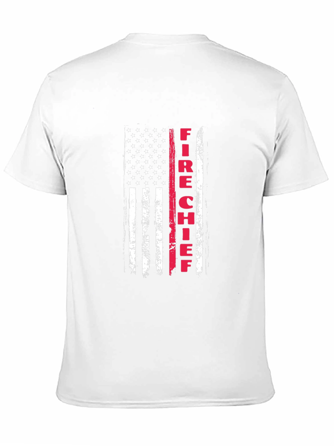 Fire Chief American Flag Graphic T-Shirt