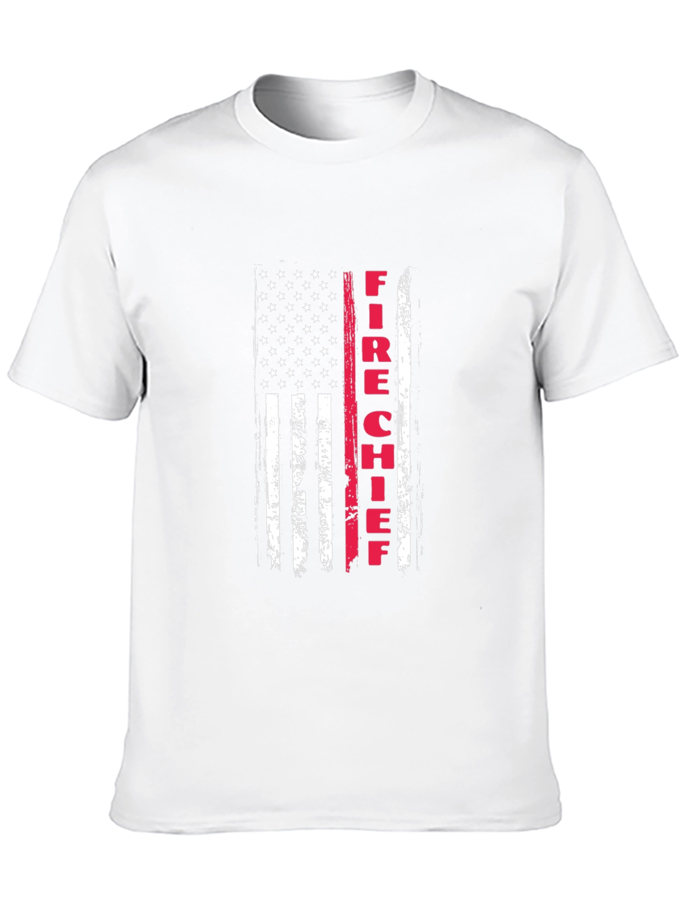 Fire Chief American Flag Graphic T-Shirt