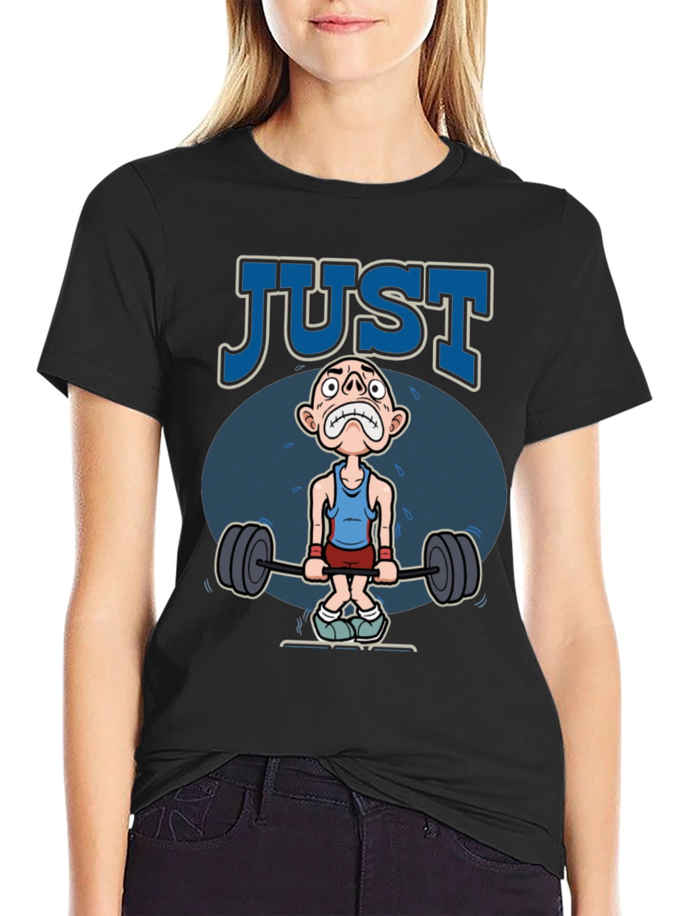 Just Lift Graphic Tee - Funny Workout Shirt