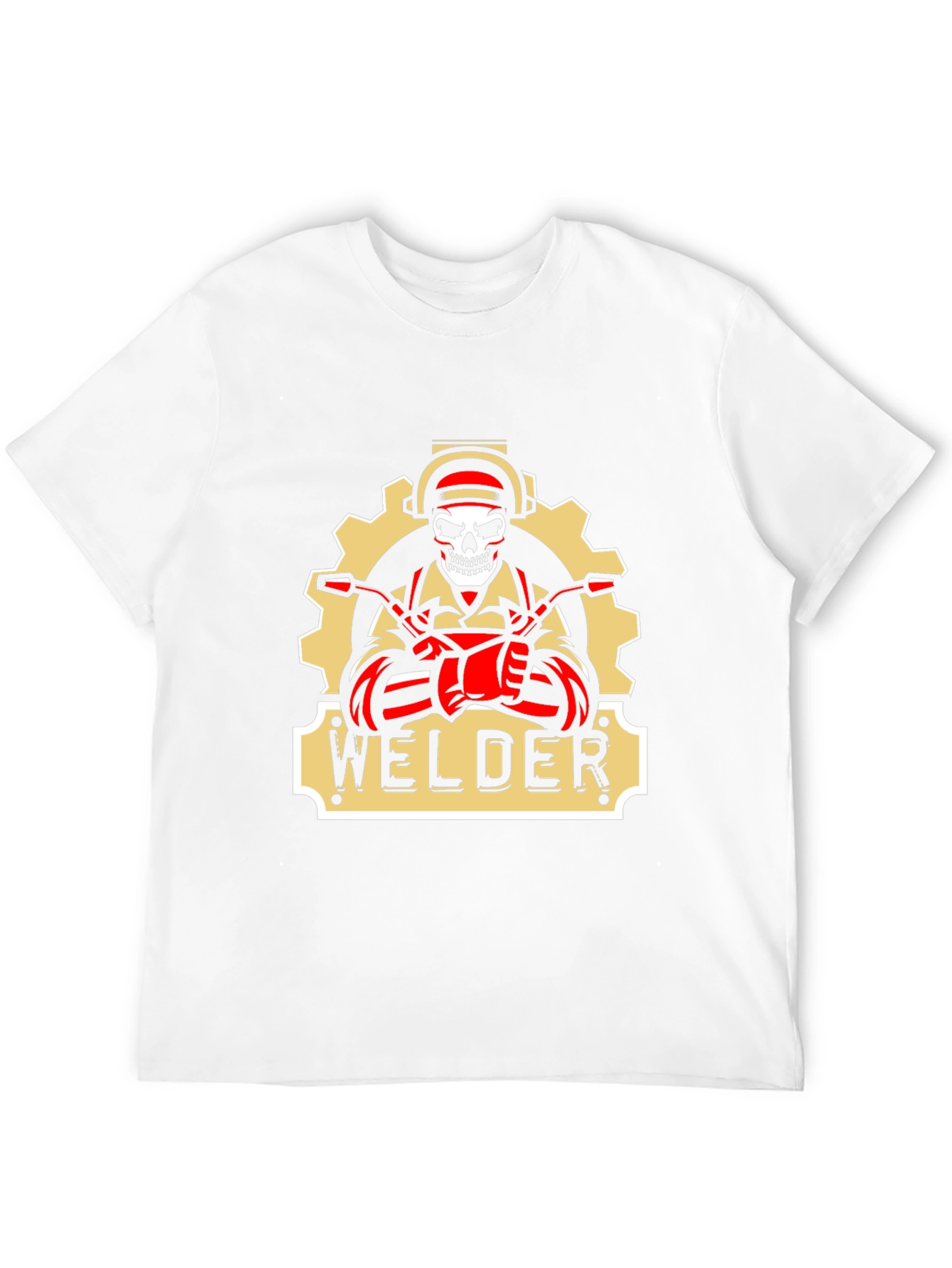 Welder Skull Graphic T-Shirt - Black