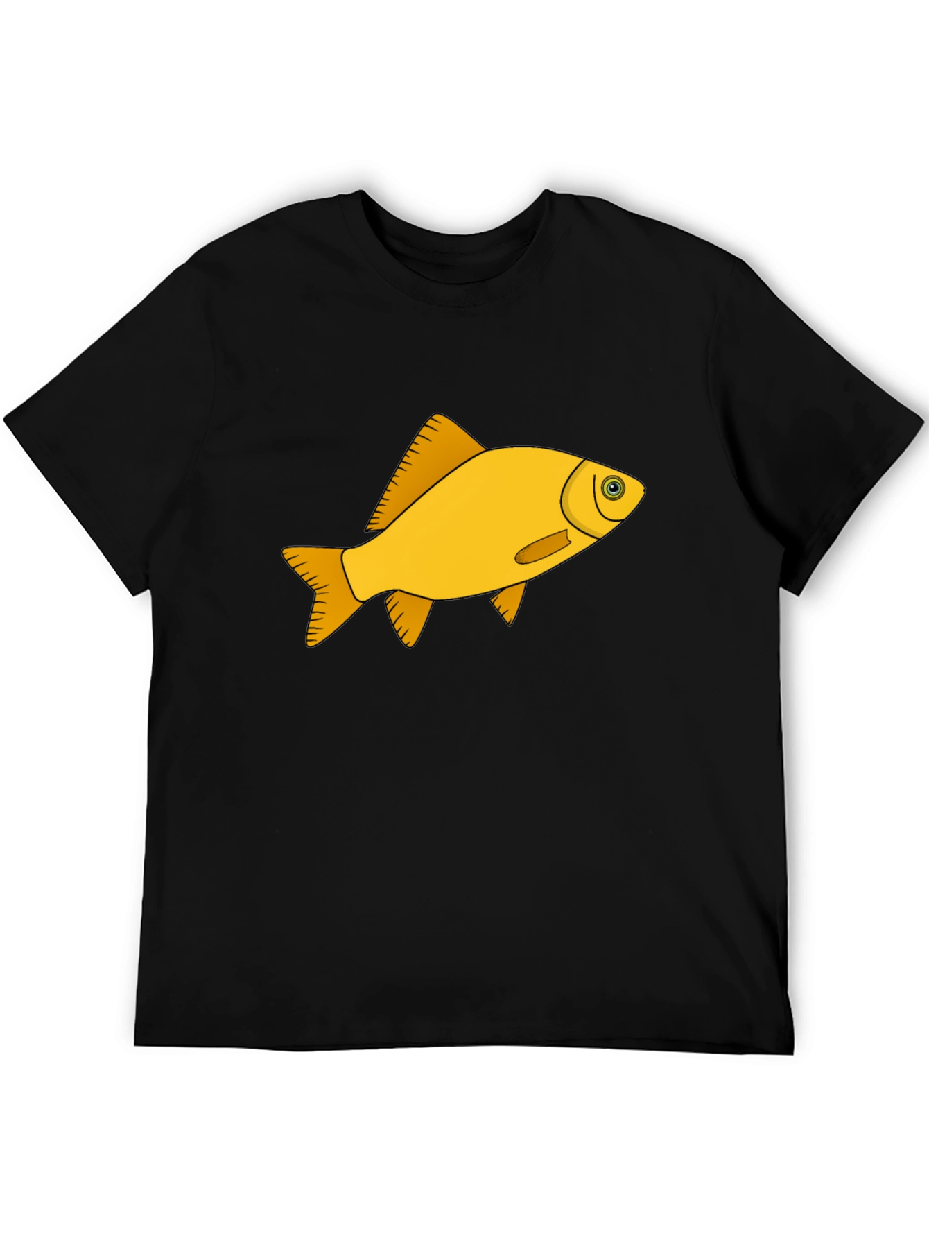Goldfish Graphic T-Shirt - Black Cotton Tee