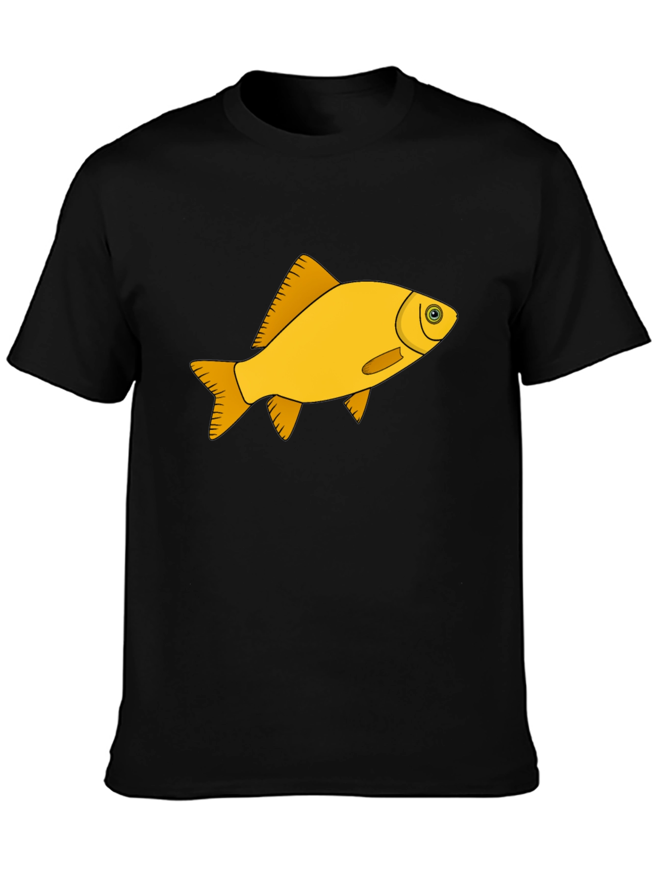 Goldfish Graphic T-Shirt - Black Cotton Tee