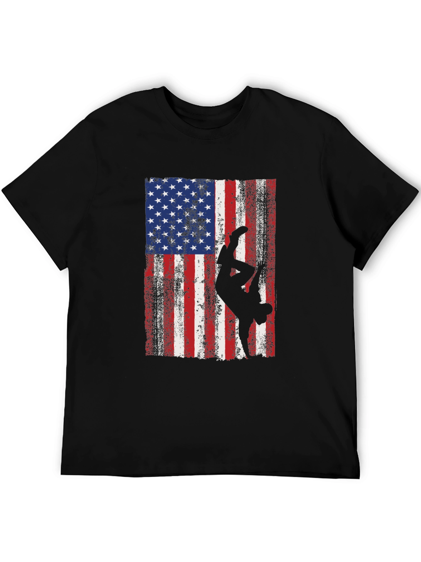American Flag Breakdancer Graphic Tee