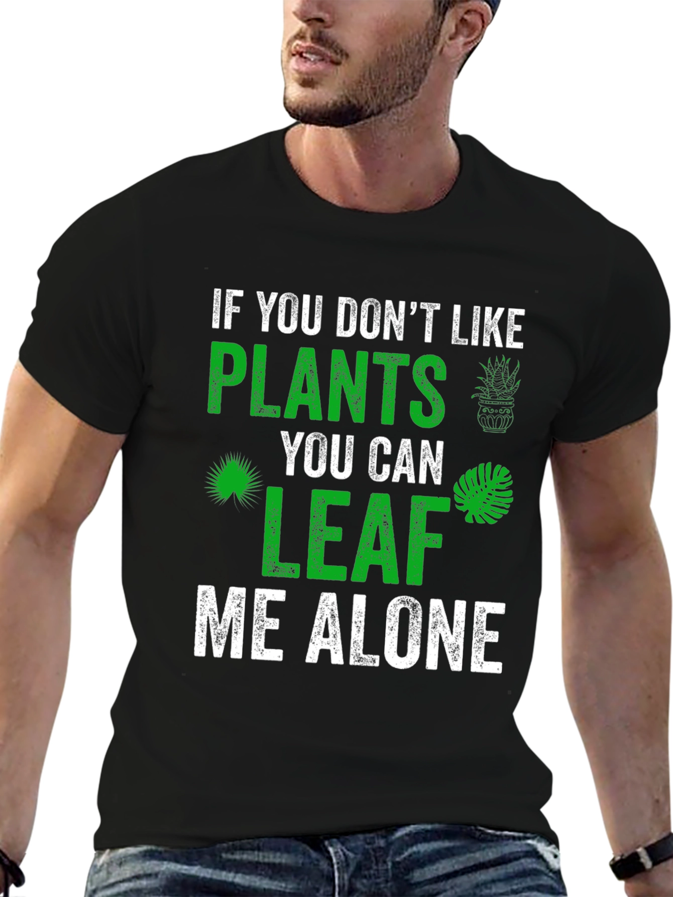 Plant Lover Graphic Tee - Leaf Me Alone