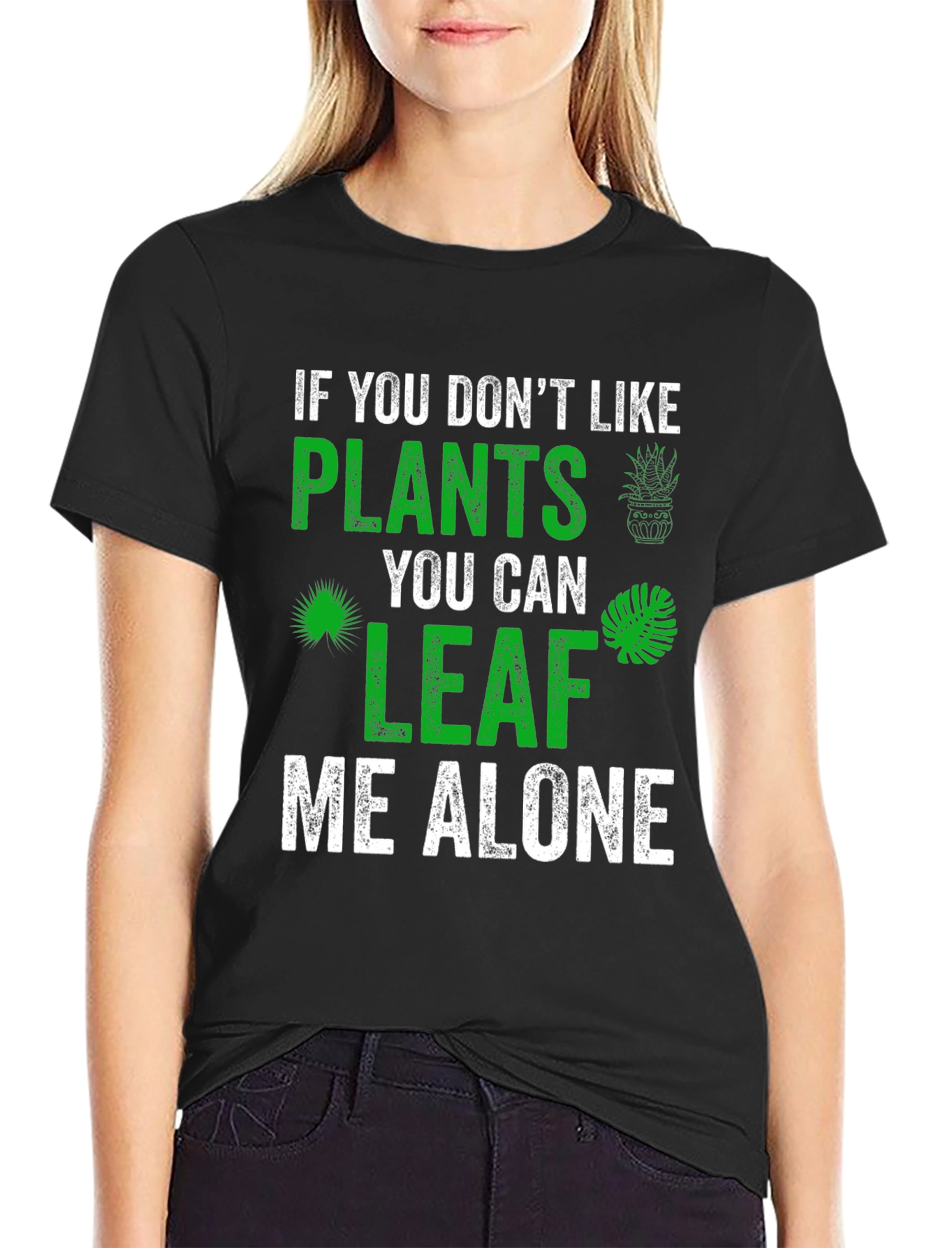 Plant Lover Graphic Tee - Leaf Me Alone