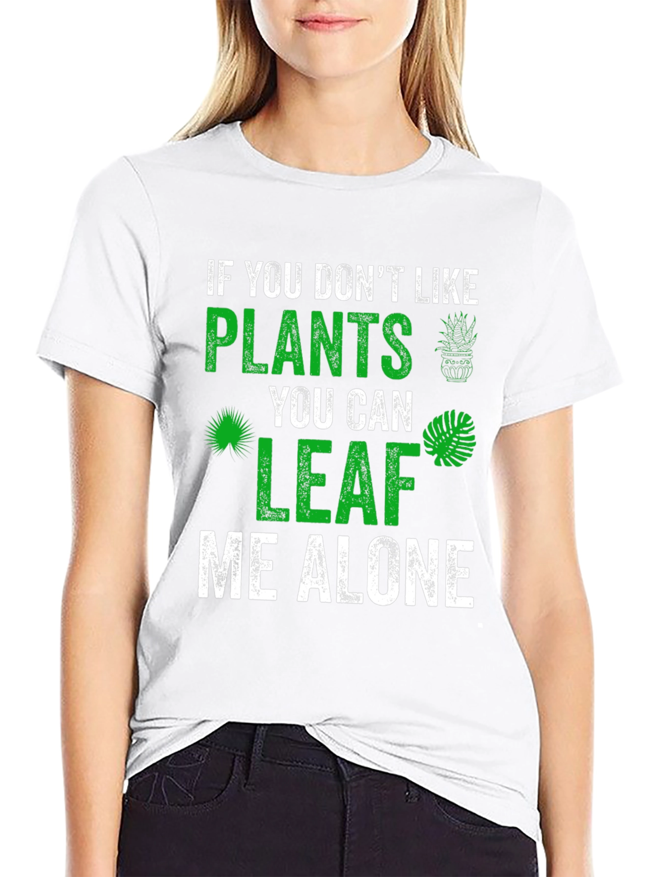 Plant Lover Graphic Tee - Leaf Me Alone