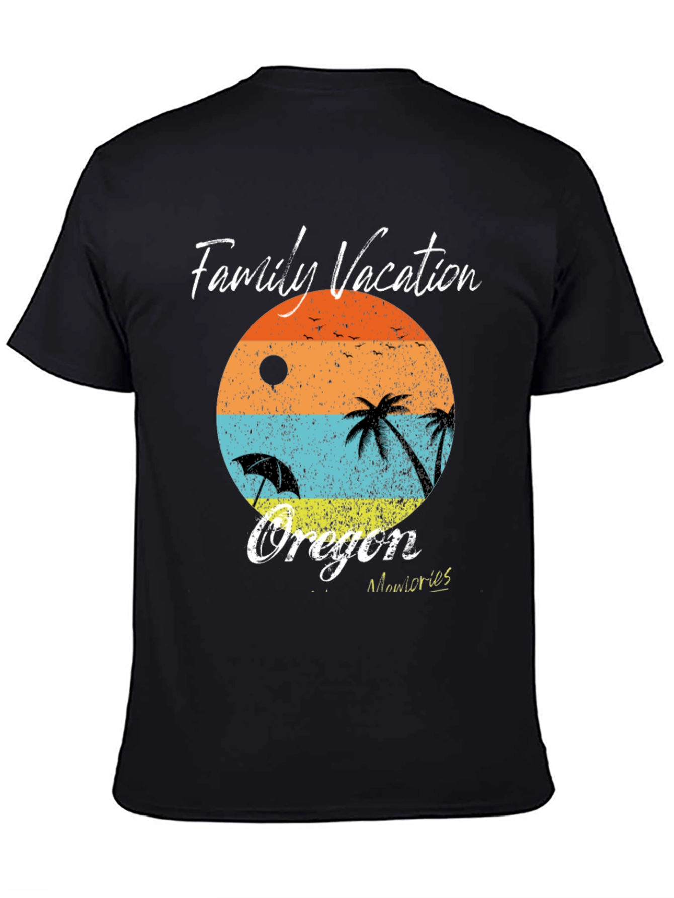 Oregon Family Vacation T-Shirt - Beach Design