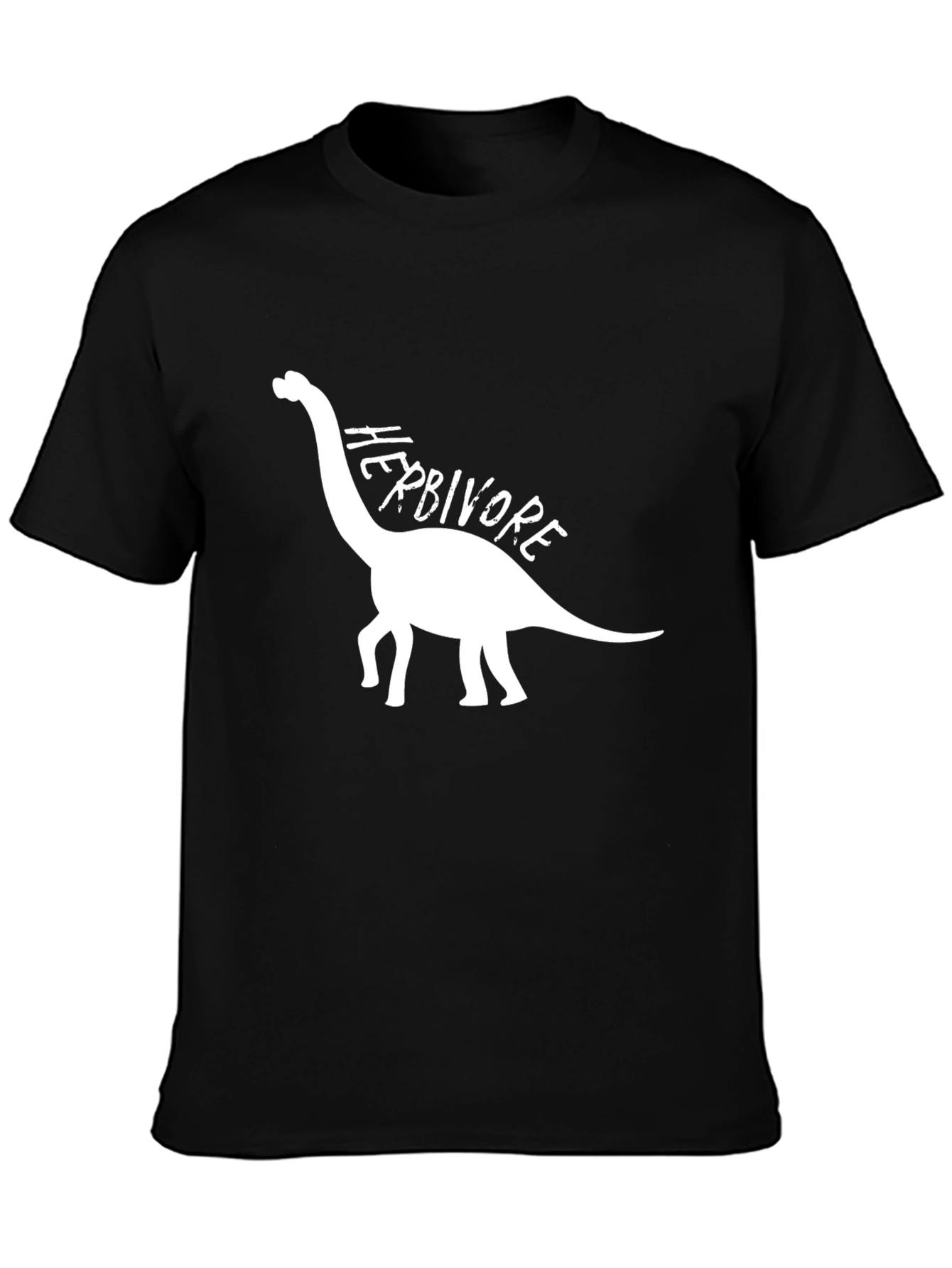 Herbivore Dinosaur Graphic T-Shirt - Black