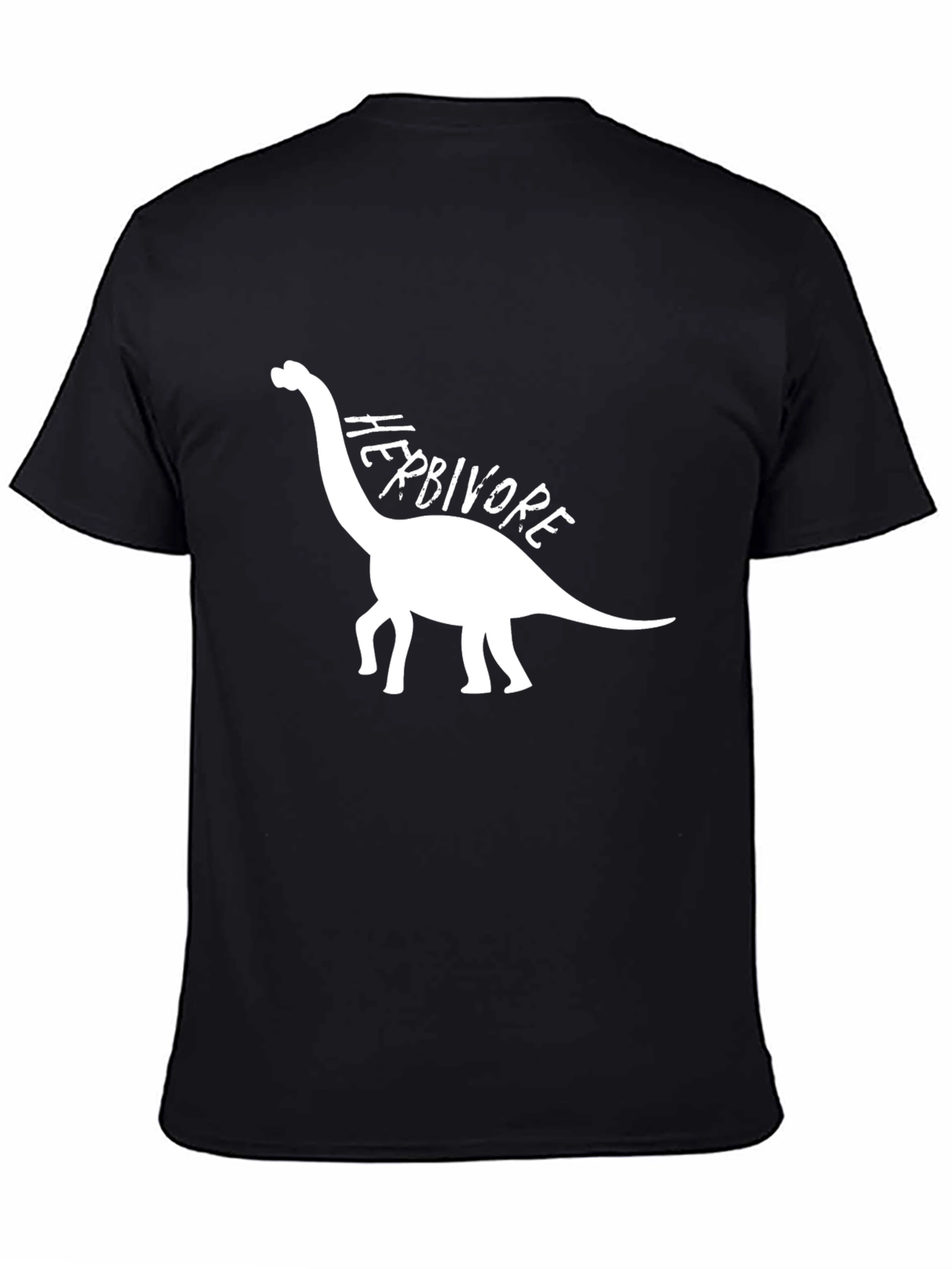 Herbivore Dinosaur Graphic T-Shirt - Black