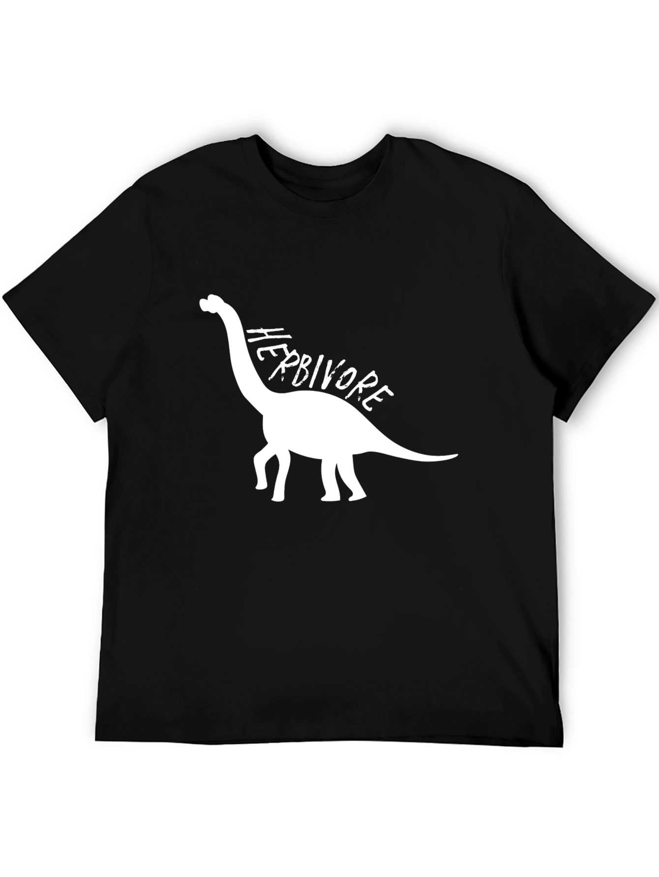 Herbivore Dinosaur Graphic T-Shirt - Black