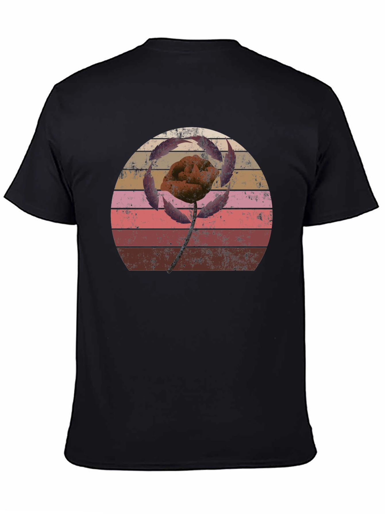 Retro Flower Graphic T-Shirt