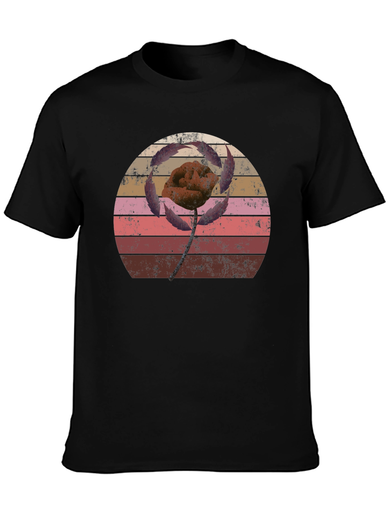 Retro Flower Graphic T-Shirt