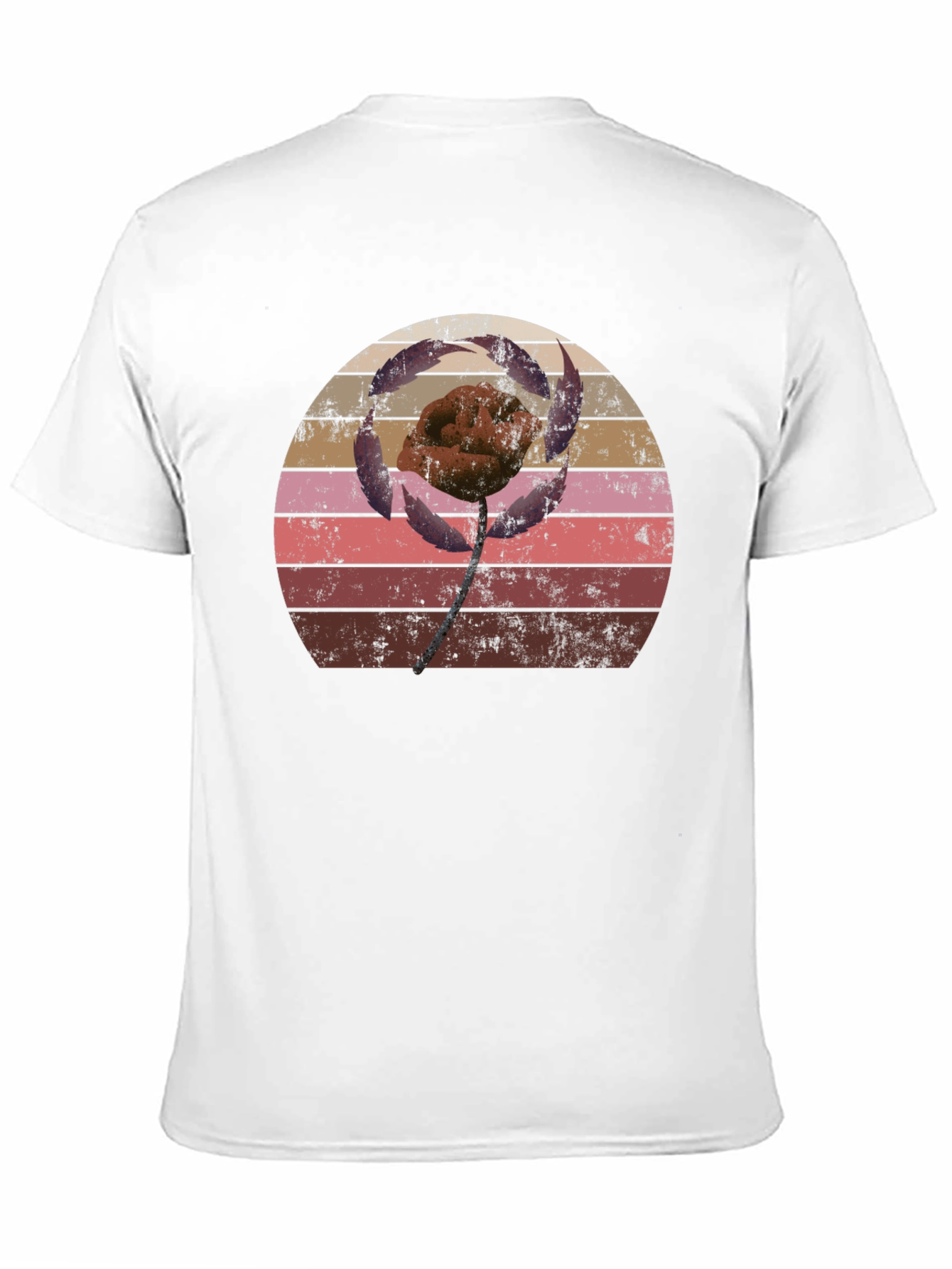 Retro Flower Graphic T-Shirt