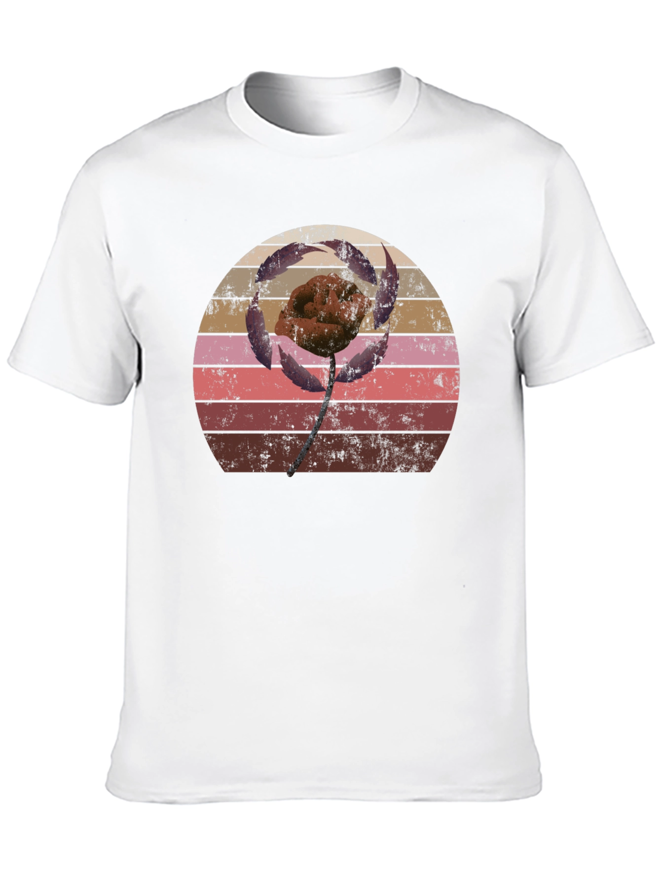 Retro Flower Graphic T-Shirt
