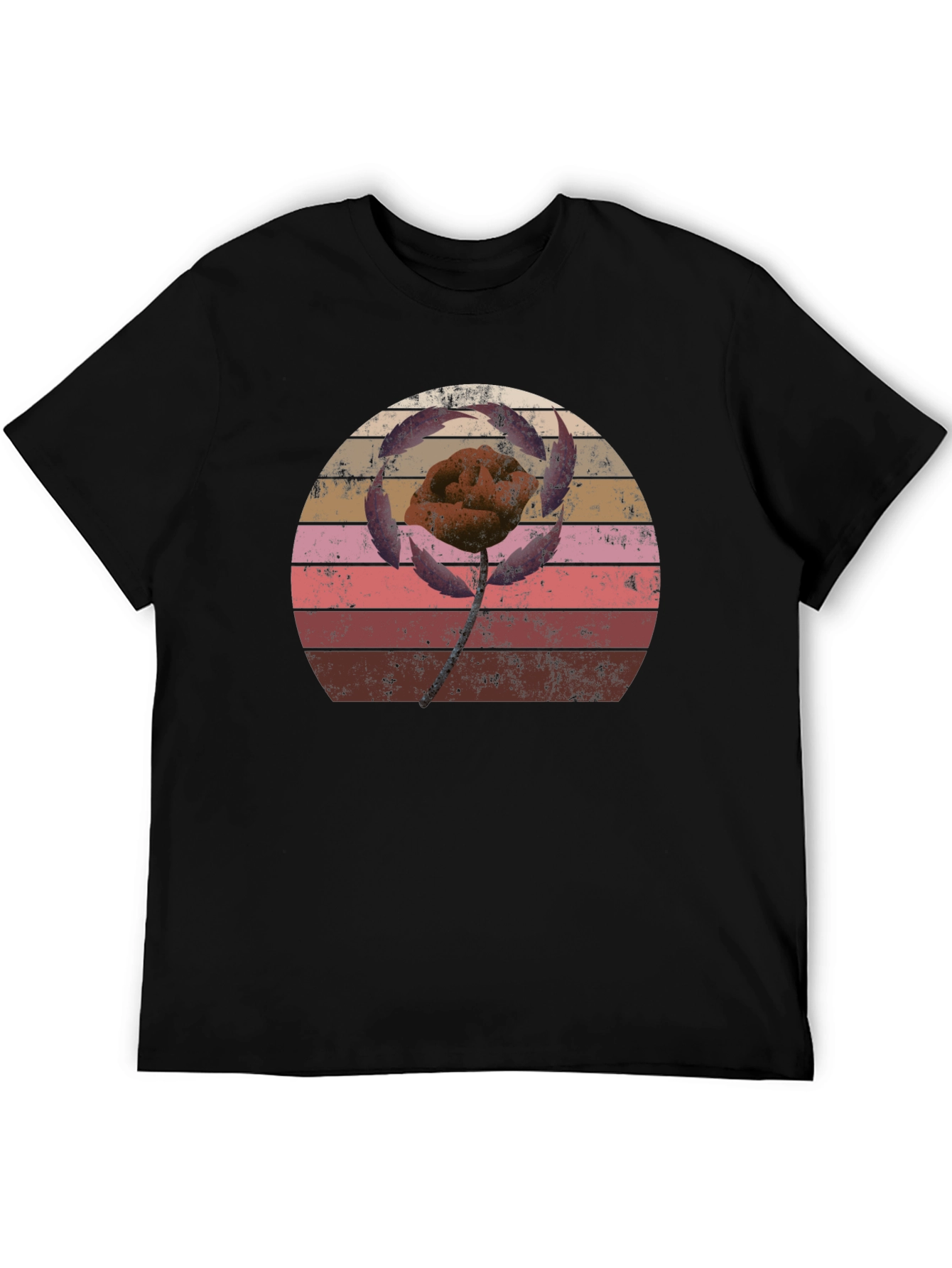 Retro Flower Graphic T-Shirt