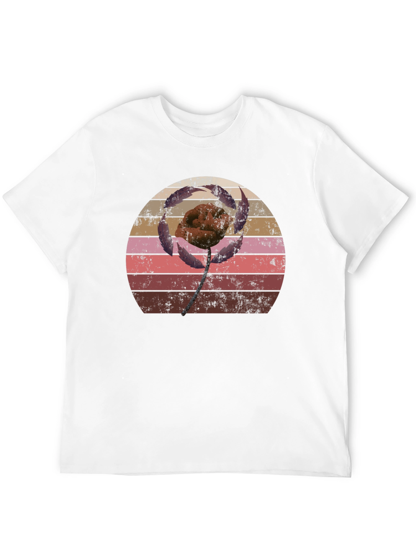 Retro Flower Graphic T-Shirt