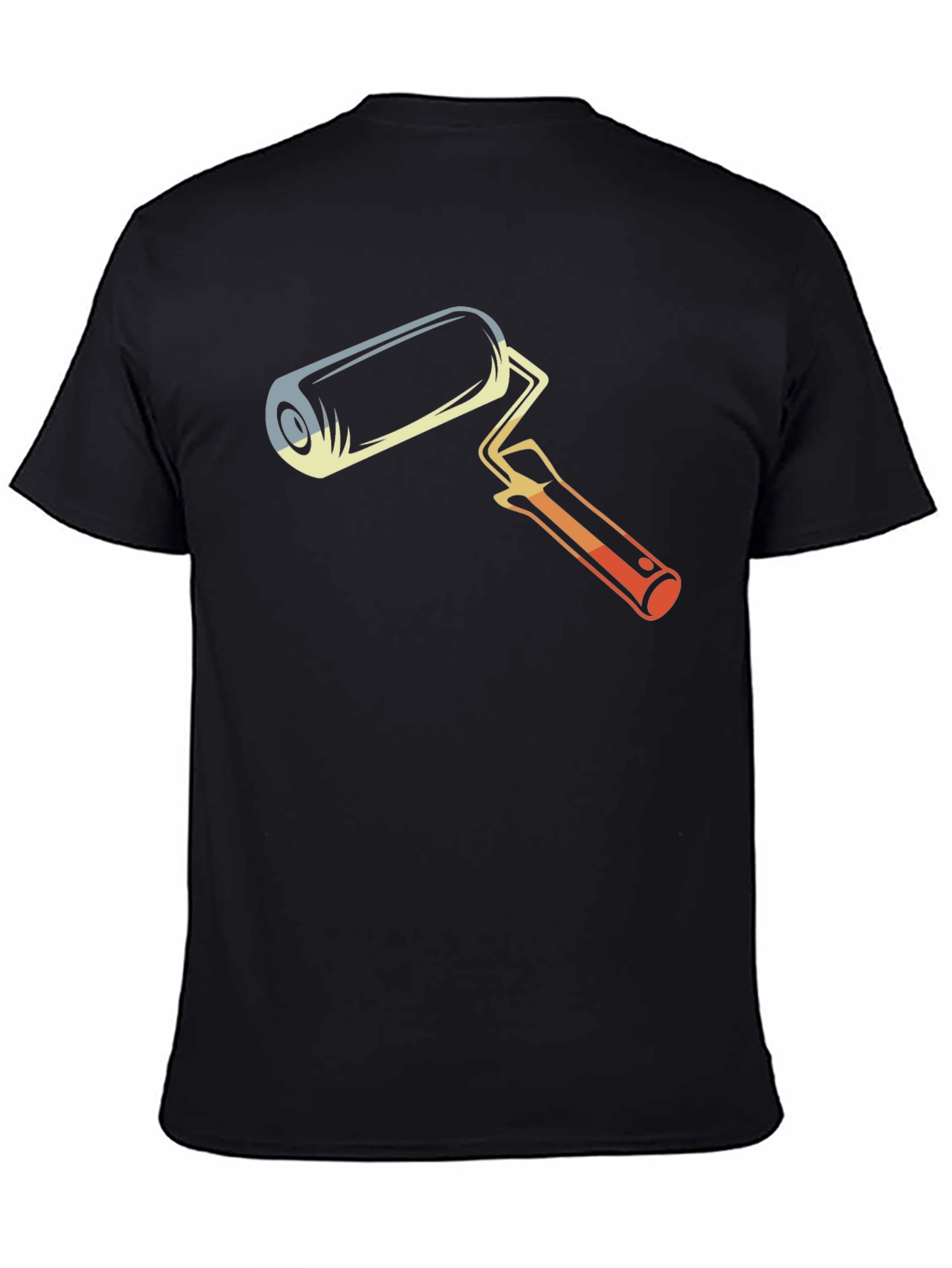 Retro Paint Roller Graphic T-Shirt - Artistic Design