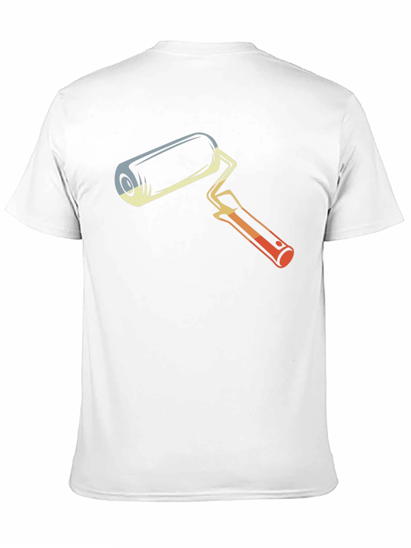 Retro Paint Roller Graphic T-Shirt - Artistic Design