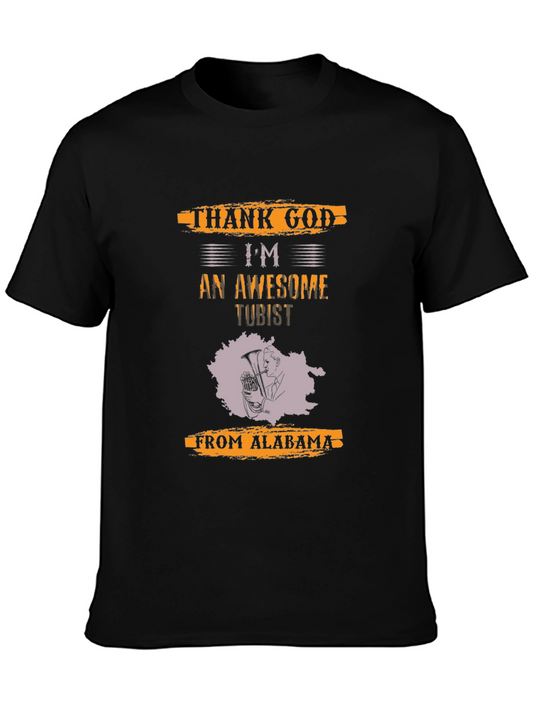 Awesome Tubist T-Shirt - Thank God From Alabama