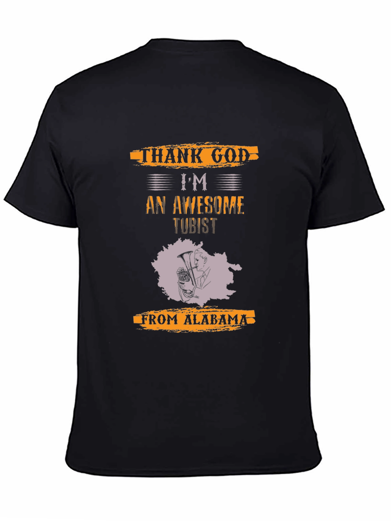 Awesome Tubist T-Shirt - Thank God From Alabama