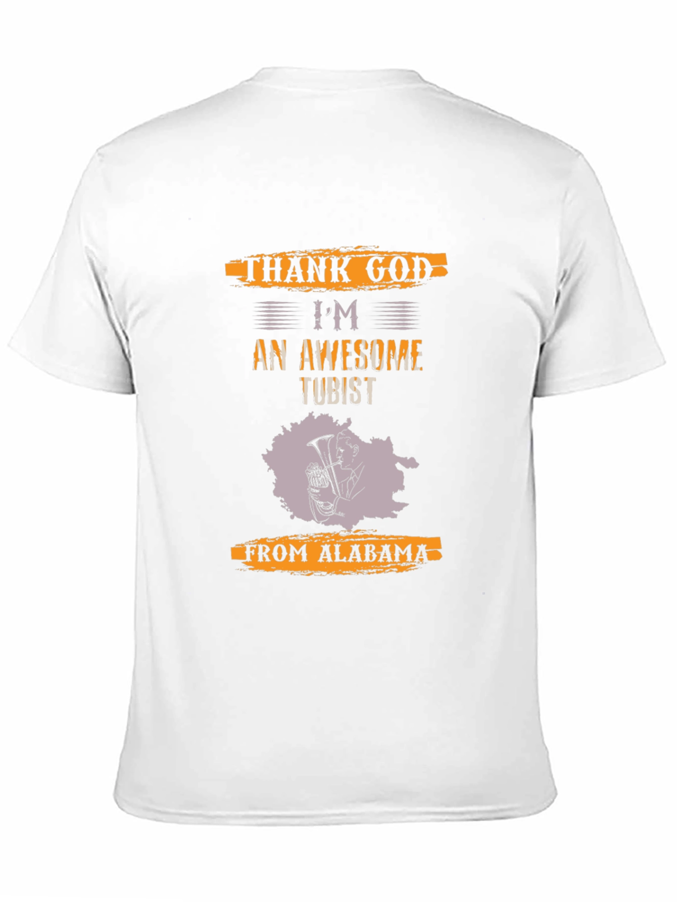 Awesome Tubist T-Shirt - Thank God From Alabama