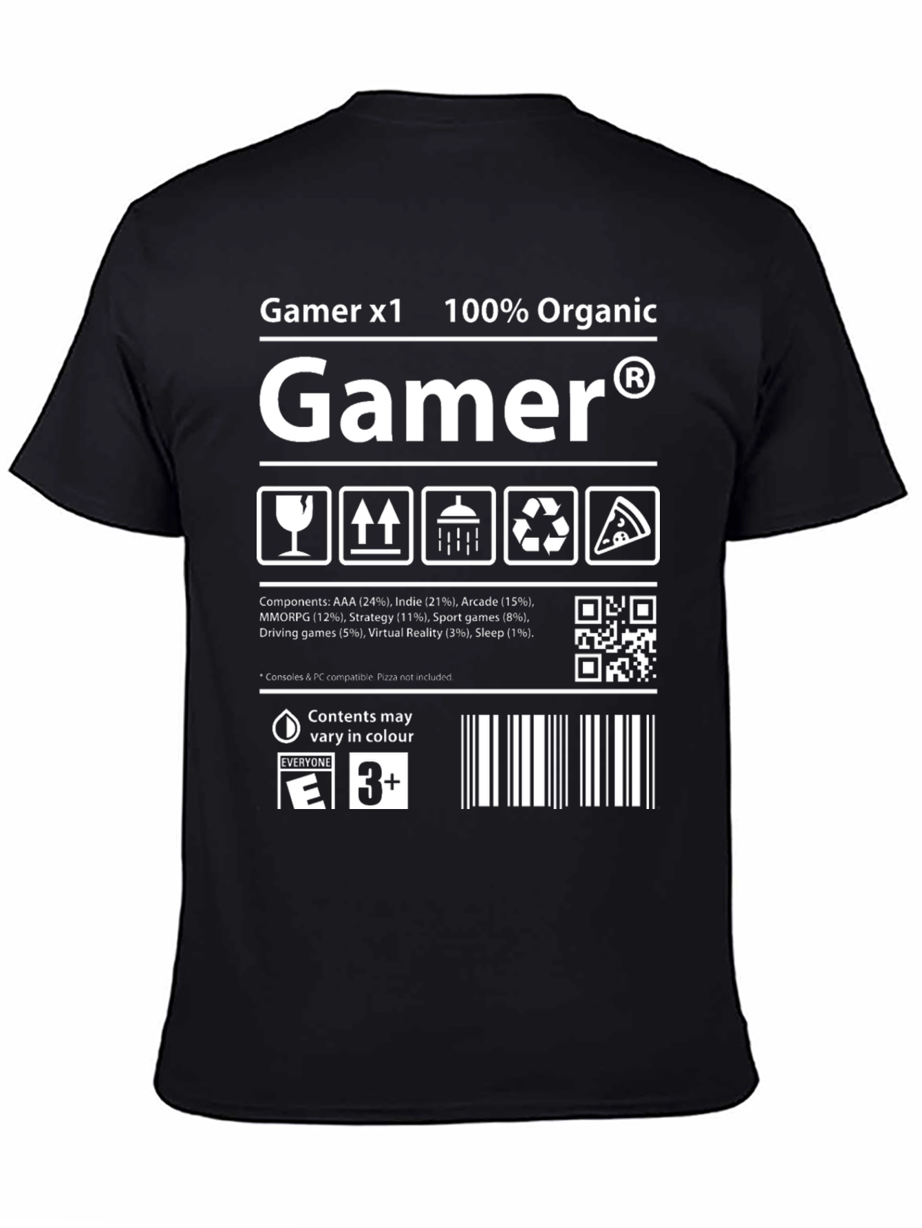 Gamer Organic T-Shirt: AAA Indie Arcade Design