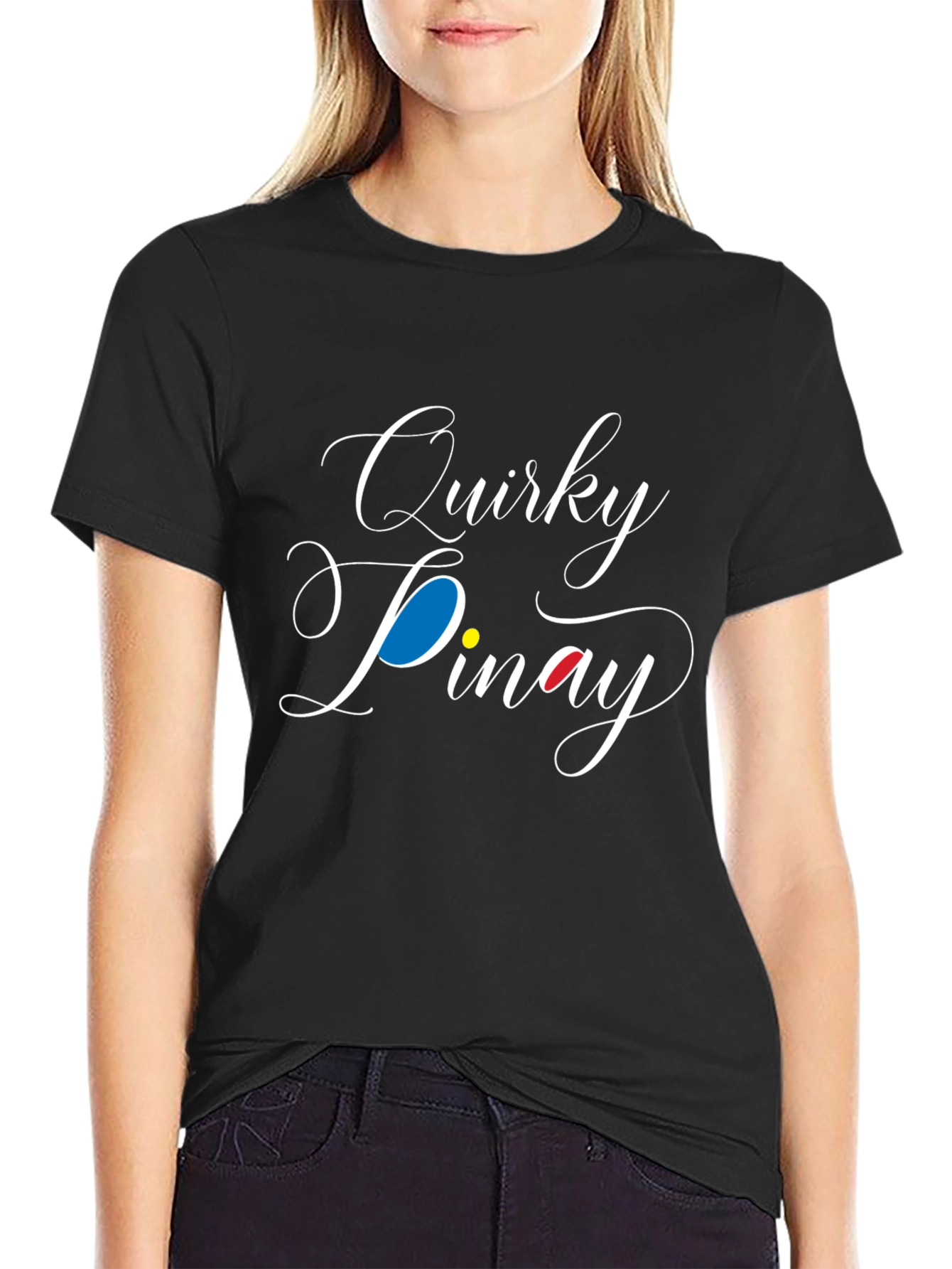 Quirky Pinay Black Graphic Tee