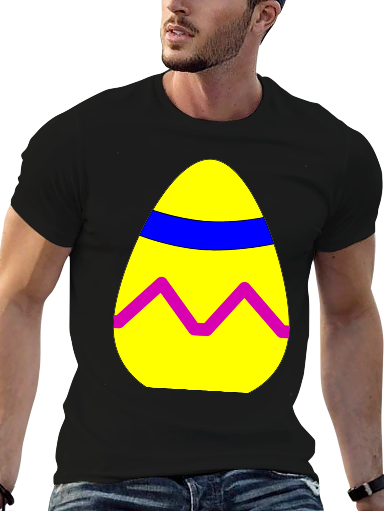 Easter Egg Graphic T-Shirt - Fun Holiday Apparel