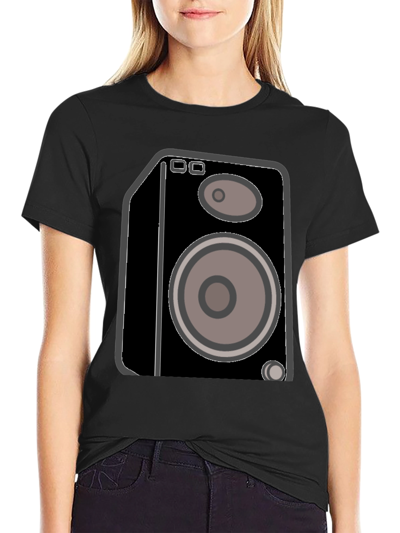 Speaker Graphic Black T-Shirt