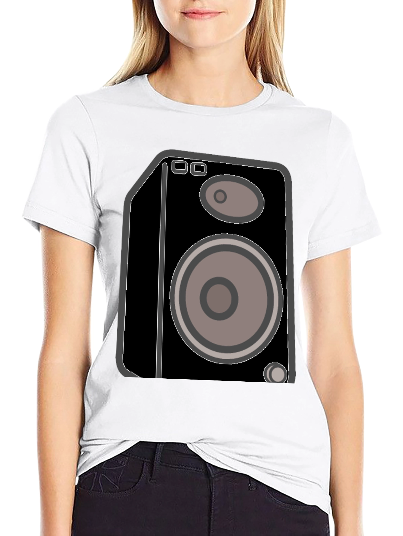 Speaker Graphic Black T-Shirt